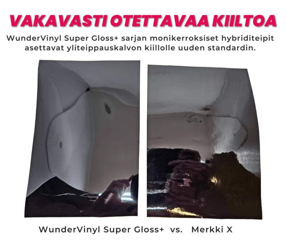 Aidosti kiiltävät autoteipit